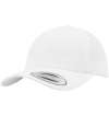 F7706 7706 Flexfit Curved Classic Snapback Cap White colour image
